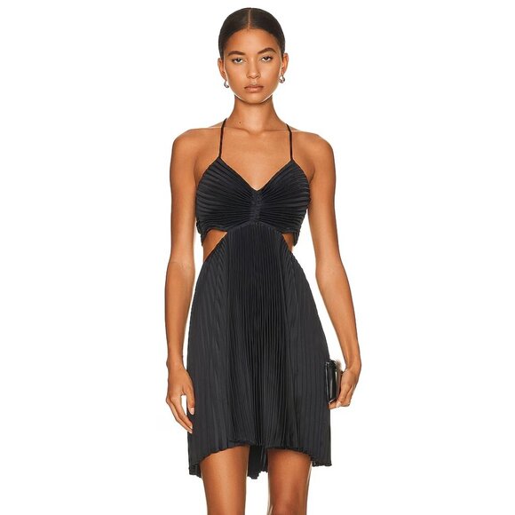 knee length dresses for ladies Aria Red Mini Dress – Dominique Ansari